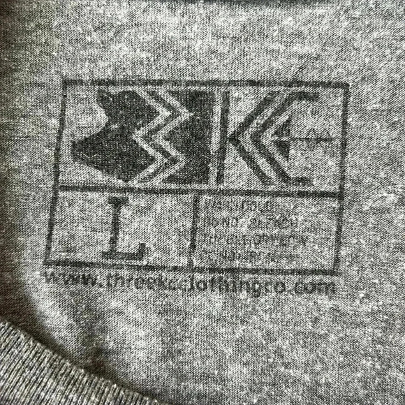 Three KC Shirt Gray Joe Arthur Gatestack Cow Head Tee Size Large Ted Lasso BBQ - Picture 6 of 8